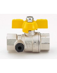 VALV.SFERA FF P.T. GAS DA 1' C. PRESA DI PRESSIONE