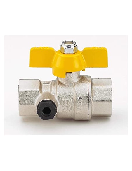 VALV.SFERA FF P.T. GAS DA 1' C. PRESA DI PRESSIONE