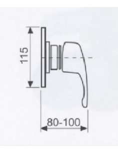 MIX INCASSO DOCCIA TEK CROMO OIOLI 2