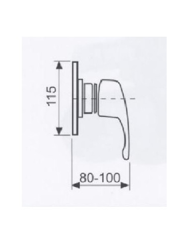 MIX INCASSO DOCCIA TEK CROMO OIOLI