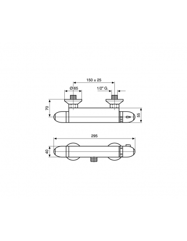 MISCELATORE X DOCCIA TERMOST. PEGASO EMMEVI