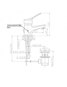 MISCELATORE LAVABO SEI 2
