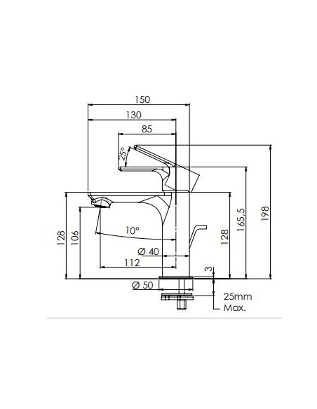 MISCELATORE REMER LAVABO ENERGY CROMO
