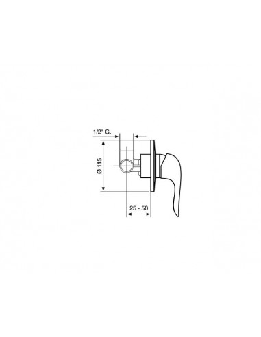 MISCELATORE INCASSO NECO EMMEVI  CROMO