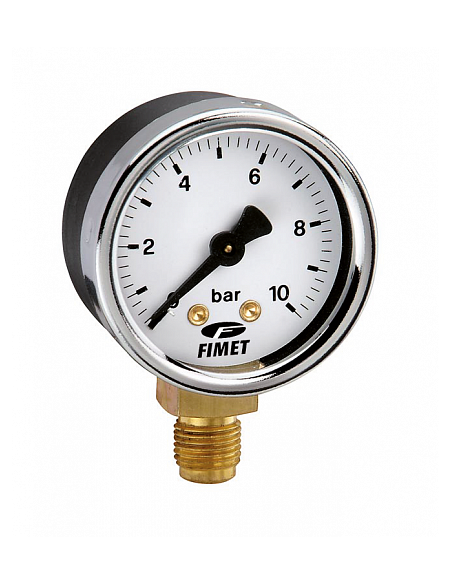 MANOMETRO PER AUTOCLAVE ATT. LATERALE 0-10 BAR