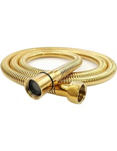 FLESSIBILE DOCCIA PVC DORATO ATT. CONICO MT 2,00
