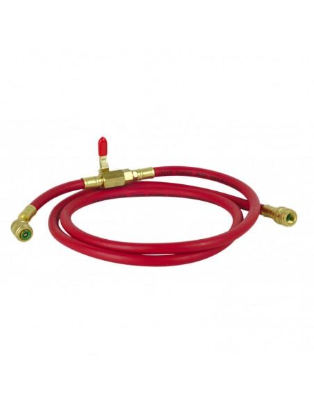 TUBO FLESSIBILE ROSSO R 410 L 1500 MM CON RUBINETTO