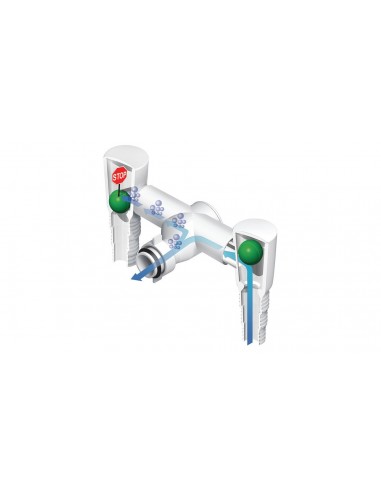 DOPPIO ATTACCO LAVATRICE-LAVASTOVIGLIE Ø 1"1/2 x 40