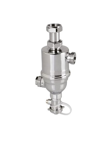 DEFANGATORE MAGNETICO F/F Ø 3/4 C/RUBINETTO DI SCARICO CROMO