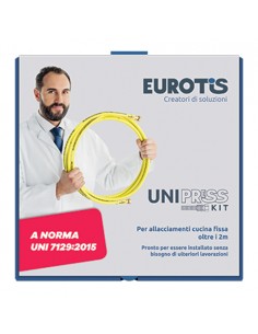 TUBO EUROTIS MT 4,00 OMOLOGATO PER GAS C/KIT FISSAGGIO