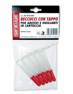 BECCUCCI DI RICAMBIO PER SILICONE PZ. 5