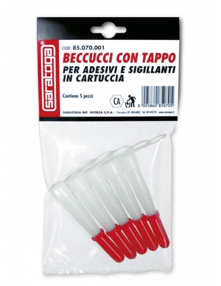 BECCUCCI DI RICAMBIO PER SILICONE PZ. 5