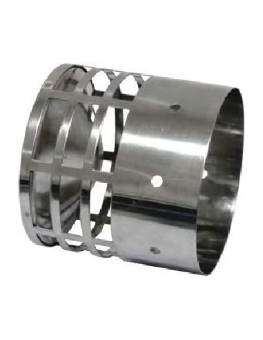 TERMINALE INOX ANTIVENTO D. 80