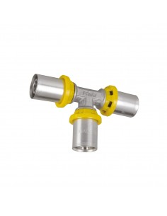 TEE Ø 20X20X20 MULTISTRATO PER GAS A PINZARE