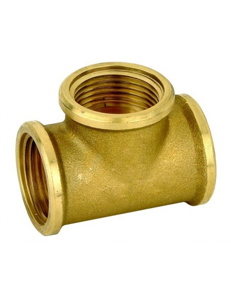 TEE IN OTTONE Ø 1"1/2