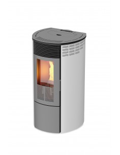 STUFA A PELLET MOD. 10 ROTONDA  KALOR BIANCA