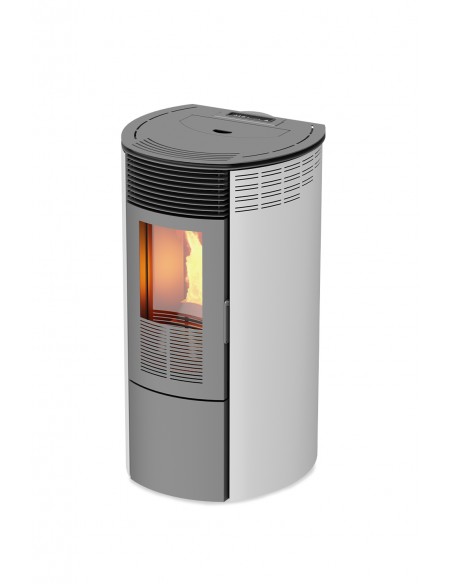 STUFA A PELLET MOD. 10 ROTONDA  KALOR BIANCA