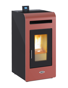 STUFA A PELLET CAYENNE ANGELA 9,7 KW BORDEAUX