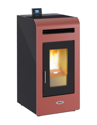 STUFA A PELLET CAYENNE ANGELA 9,7 KW BORDEAUX