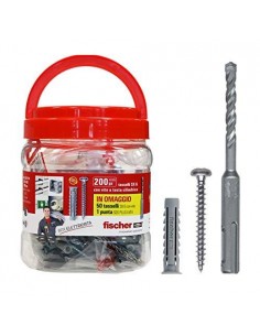 SECCHIELLO C/TASSELLO VITE Ø 6 E PUNTA 200 PZ