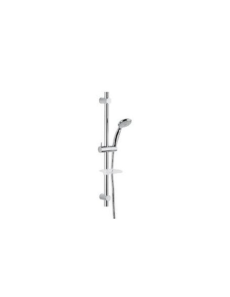 SALISCENDI IN OTTONE REGOLABILE CON PORTA SAPONE