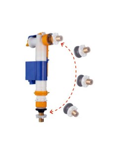 RUBINETTO GALLEGGIANTE MOD. IVC 100 PER CASSETTE IN CERAMICA 3/8 ATTCCO DAL BASSO