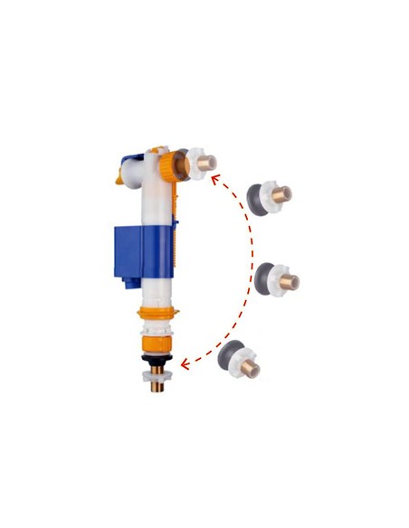 RUBINETTO GALLEGGIANTE MOD. IVC 100 PER CASSETTE IN CERAMICA 3/8 ATTCCO DAL BASSO
