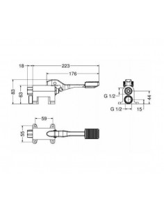 RUBINETTO A PEDALE SOLO ACQUA FREDDA
