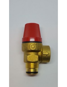 VALVOLA DI SICUREZZA 3 BAR ATT. RAP. CON FILETT.