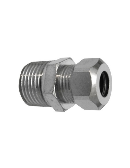 RACCORDO CROMATO 10X3/8M