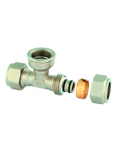 RACCORDO A T 16X1/2FX16 AD AVVITAMENTO
