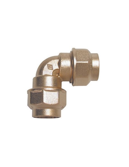 RACCORDO A GOMITO 32X32 X POLIETILENE OTTONE