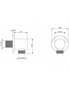 PRESA ACQUA IN OTTONE DA 1/2 M * 1/2 M 2